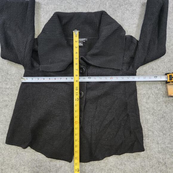 Sandro Sweater Womens Medium 100% Wool Collared Button Up Cardigan Jacket - Picture 8 of 15